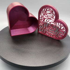 Beautiful Abyssal Red Heart Shaped Box